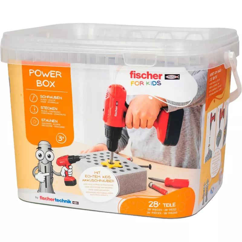 fischertechnik fischer for kids Power-Box kit de construção, 3+ anos