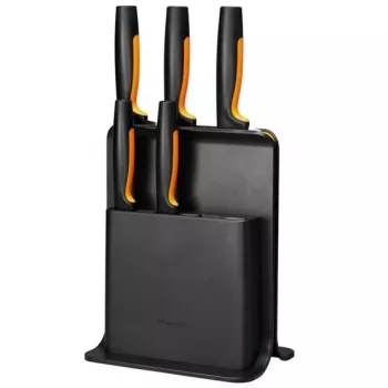 Fiskars Functional Form Conjunto de bloco de facas de 6 peças com 5 facas