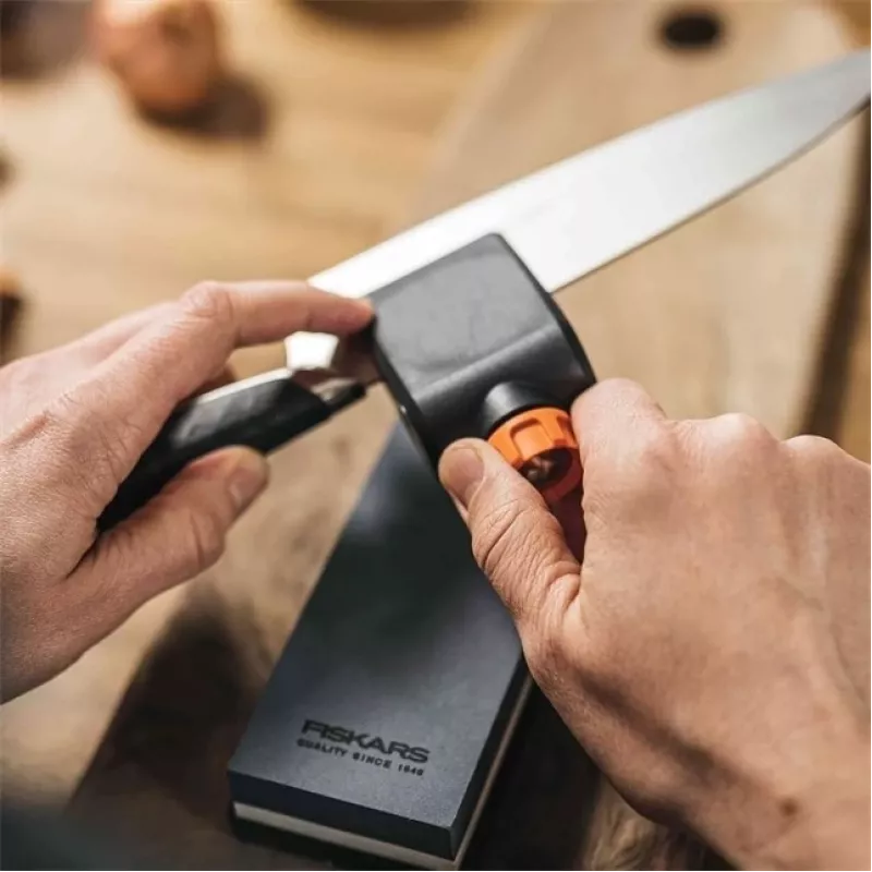 Conjunto de afiação Premium Fiskars - pedra de amolar