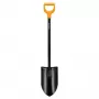 Pá Fiskars Solid+ XL com lâmina afiada e cabo em D de aço, lâmina de aço borst, 1250 mm