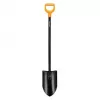 Pá FISKARS SOLID+ XL Sharp com cabo longo de aço, lâmina de aço ao boro, punho em D, 1250 mm