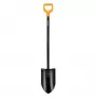 Pá FISKARS SOLID+ XL Sharp com cabo longo de aço, lâmina de aço ao boro, punho em D, 1250 mm