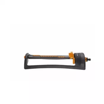 Aspersor de relva Fiskars 1023662 aspersor oscilante, 200 m² de alcance, preto/laranja