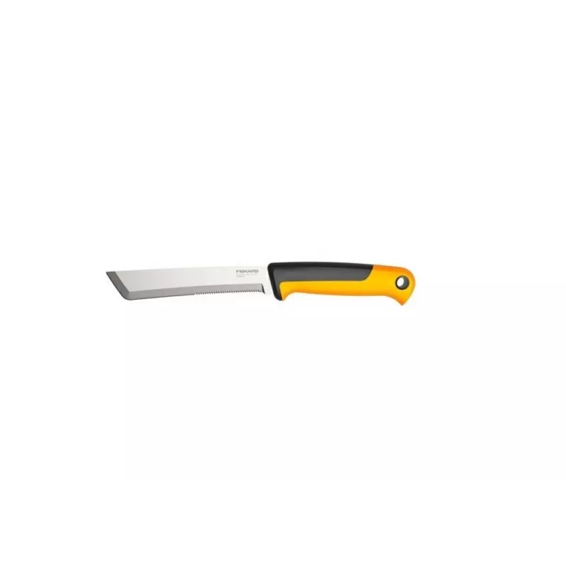 Fiskars X-series K82 Faca de colheita, lâmina em aço inoxidável, cabo SoftGrip, 15 cm, preto/laranja