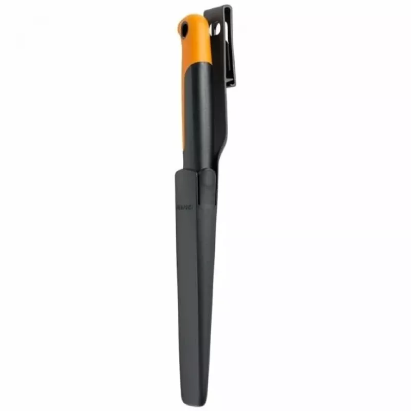 Fiskars X-series K82 Faca de colheita, lâmina em aço inoxidável, cabo SoftGrip, 15 cm, preto/laranja