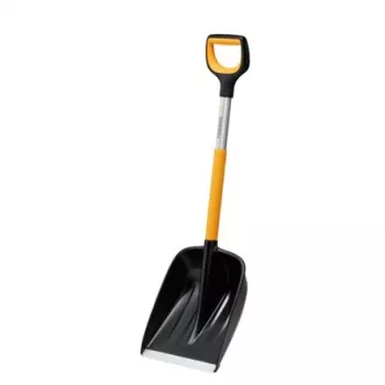 Fiskars X-series pá de neve telescópica para automóvel (preto/laranja)