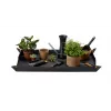 Arranca-ervas Fiskars Xact Weed Puller 1071304 - arranca-ervas de pé com garras de aço inoxidável, haste de alumínio e punho em D SoftGrip, preto/laranja
