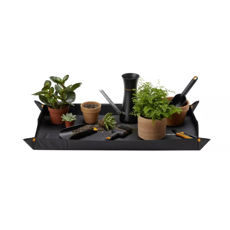Arranca-ervas Fiskars Xact Weed Puller 1071304 - arranca-ervas de pé com garras de aço inoxidável, haste de alumínio e punho em D SoftGrip, preto/laranja