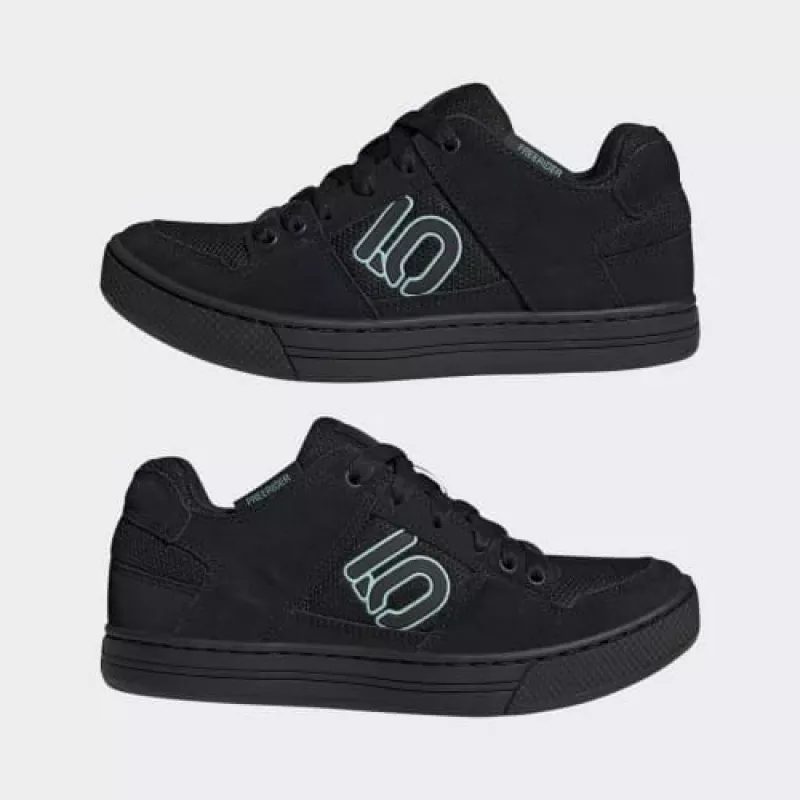 Sapatos de BTT de mulher Five Ten Freerider Core Black / Grey Six / Acid Mint tamanho 37.5