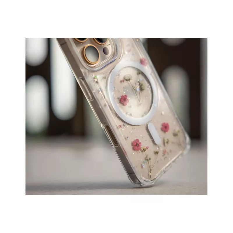 Capa FIXED MagBloom para Apple iPhone 17 Pro Max, Blush Plum