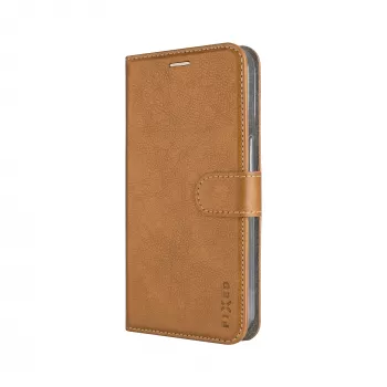 Fixed Opus Book Case para Samsung Galaxy A37 5G, pele sintética, castanho