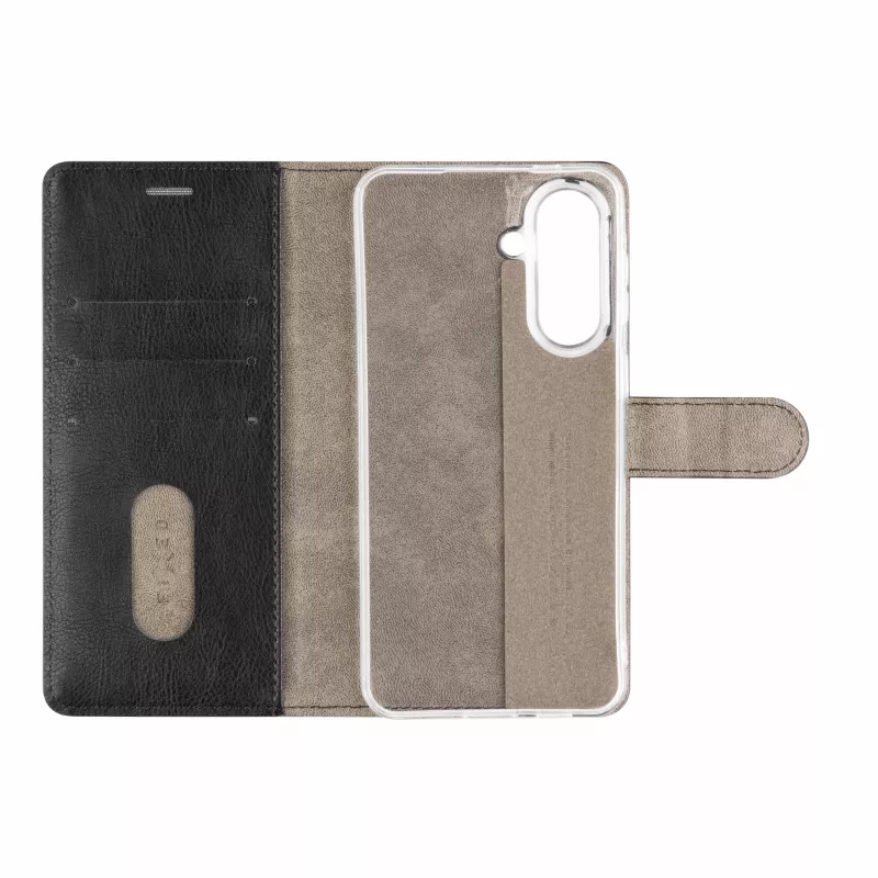 Capa tipo livro Fixed Opus para Samsung Galaxy A57 5G, pele sintética, Preto
