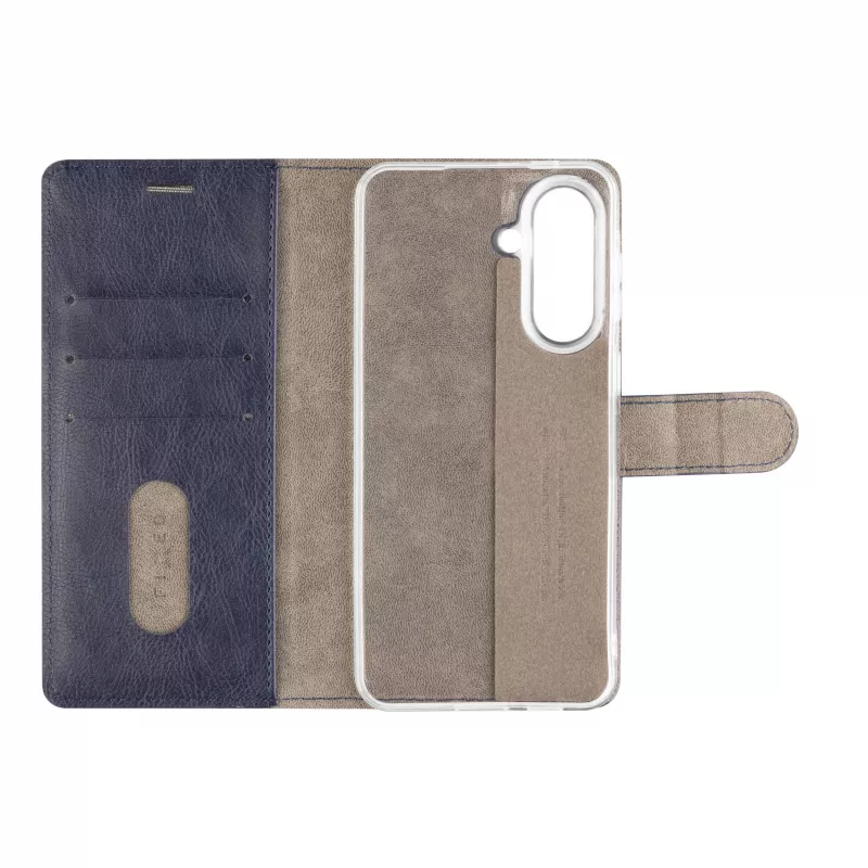 Fixed Opus Capa tipo livro para Samsung Galaxy A57 5G, pele sintética, azul