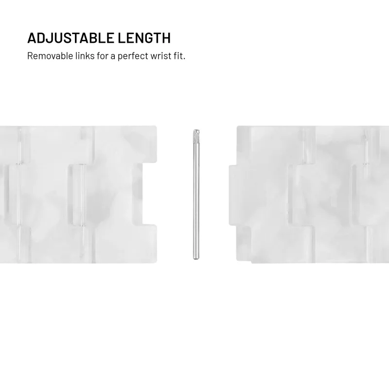 FIXED Resin Strap pro para Apple Watch 38/40/41, Cloud White