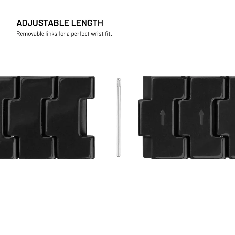 FIXED Resin Strap pro para Apple Watch 44/45/46/49, Carbon Black