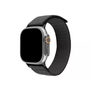Pulseira desportiva em nylon FIXED para Apple Watch Ultra 49mm - cinzento escuro (160-210 mm)