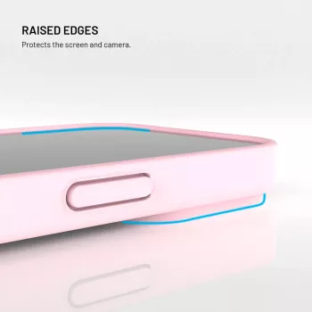Capa traseira Fixed Story para Xiaomi 17 emborrachada rosa