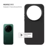 Capa traseira Fixed Story para Xiaomi 17 Ultra, emborrachada, preta