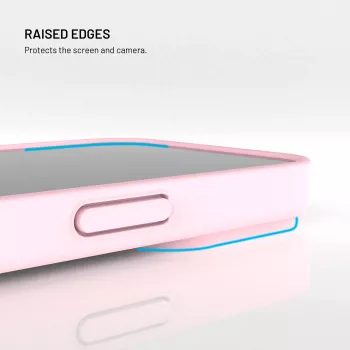 Fixed Capa Traseira Story para Xiaomi 17 Ultra, emborrachada, Rosa