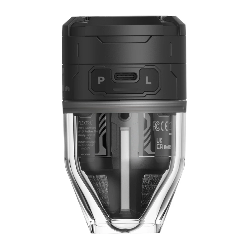 Bomba portátil Flextail Max Pump 3, preto