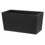 Flowerpot Thermo Patio D76 preto 76 cm vaso exterior redondo de parede dupla isolado