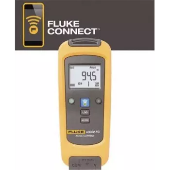 Pinça amperimétrica AC/DC sem fios Fluke a3002 FC, 400 A, CAT III 1000V/CAT IV 600V, Preto/Laranja 4459442