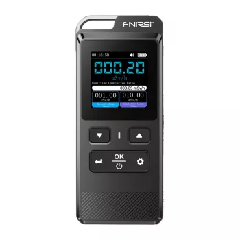 Detetor de radiação nuclear FNIRSI GC-02 com tubo Geiger-Müller, alfa/beta/gama/raios X, TFT 2,8 polegadas, USB-C