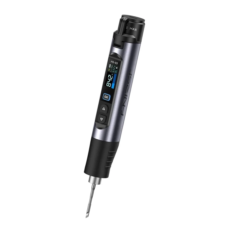 Ferro de soldar USB-C FNIRSI HS-03 Plus 65W com ecrã OLED