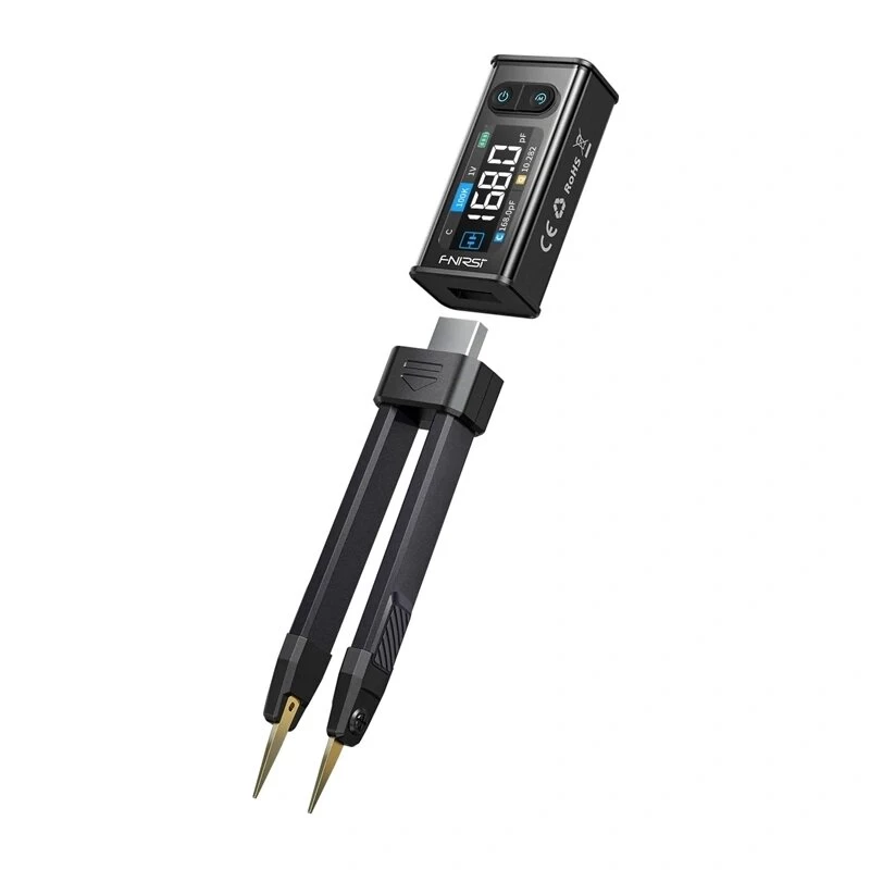 FNIRSI LCR-ST2 Medidor LCR de Alta Precisão | Frequência de Teste 100kHz, Ecrã TFT de 2,8 polegadas, USB-C