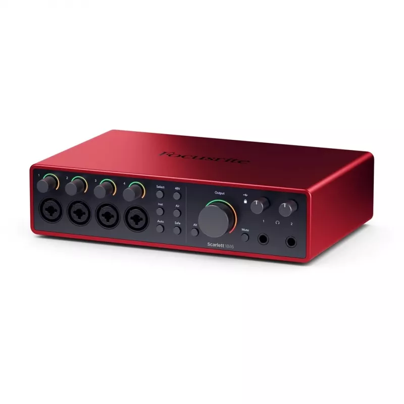 Focusrite Scarlett 18i16 4.ª Geração Interface de Áudio USB-C