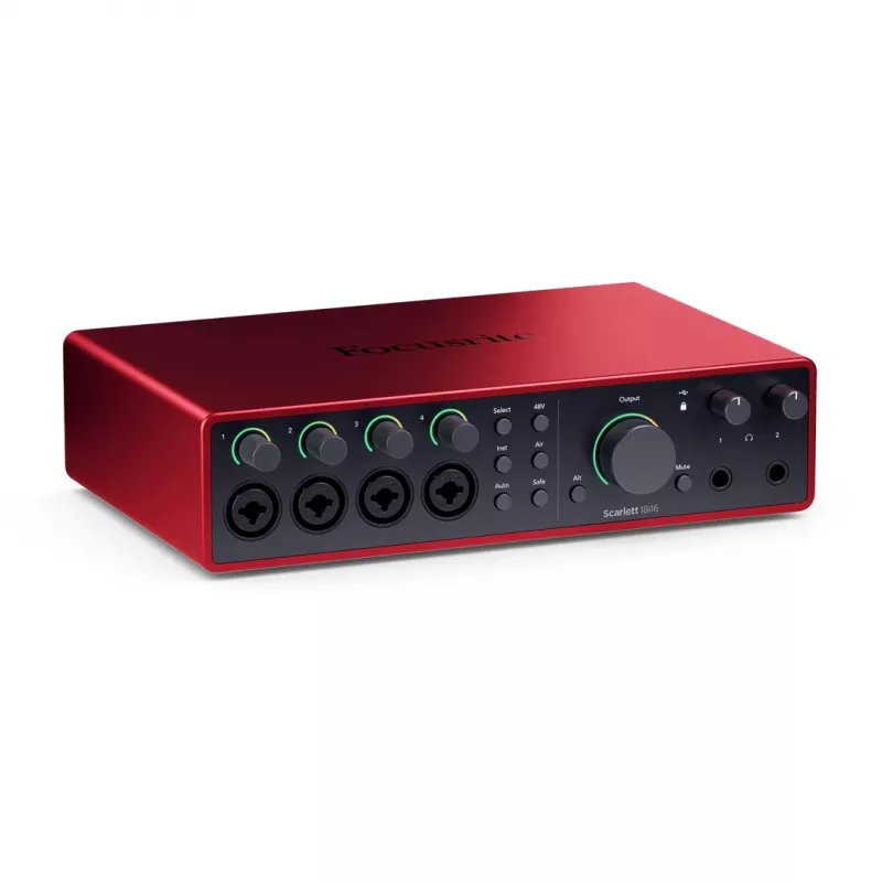 Focusrite Scarlett 18i16 4.ª Geração Interface de Áudio USB-C