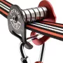Fofana Ninja Slider Slackline Pulley - trolley de zip line para exterior para crianças, capacidade 110 kg, preto/amarelo