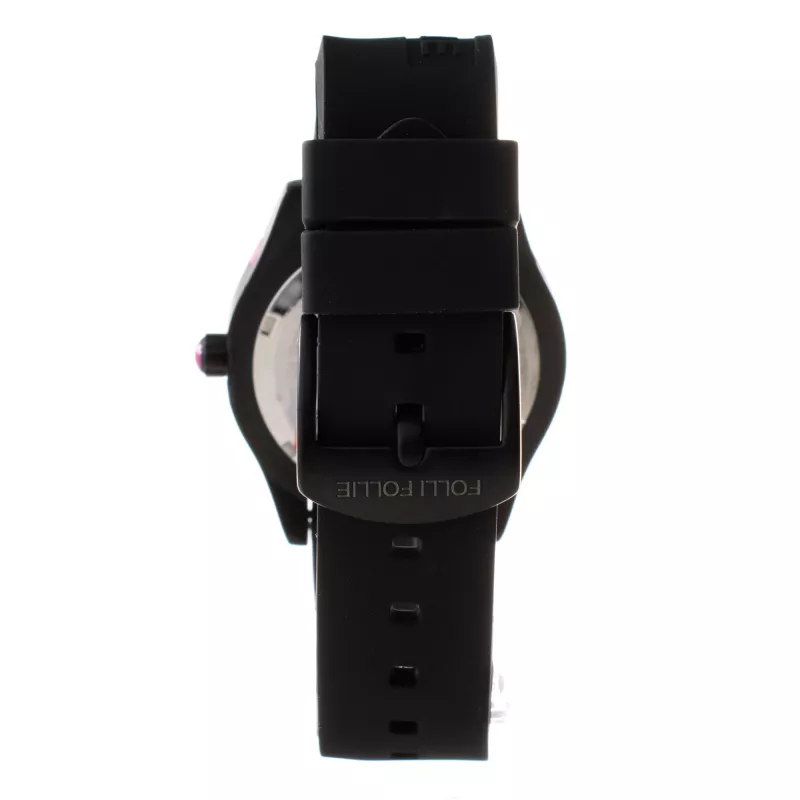 Relógio de quartzo de mulher Folli Follie Donatella 40 mm rosa-dourado aço inoxidável pele rosa