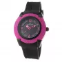 Relógio de quartzo de mulher Folli Follie Donatella 40 mm rosa-dourado aço inoxidável pele rosa