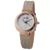 FOLLI FOLLIE Donatella relógio de quartzo para senhora WF13B032SPI 35mm caixa de aço inoxidável mostrador branco bracelete de couro rosa