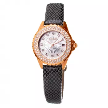 Folli Follie Donatella Relógio de mulher de quartzo WF1B006STN 33mm Prateado Aço inoxidável