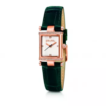 Relógio de mulher FOLLI FOLLIE Donatella WF13B037SSS prata aço inoxidável 30mm