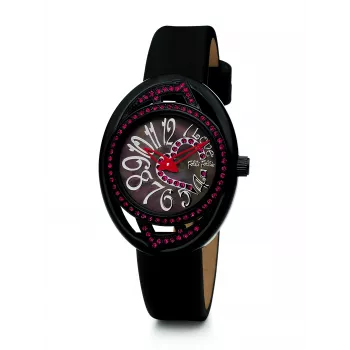 Relógio de quartzo de mulher Folli Follie Dynasty WF1E007SSR 35mm ouro rosa aço inoxidável
