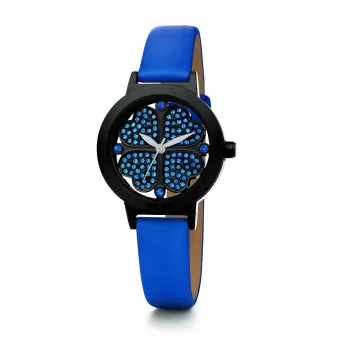 Relógio de mulher Folli Follie Heart4Heart quartzo analógico WF2Y005SSU 30 mm prata aço inoxidável