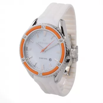 Relógio de quartzo FOLLI FOLLIE Heart4Heart para mulher WF0T027ZDO 45 mm pele branca