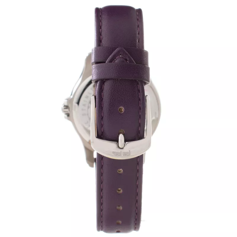 Folli Follie Heart4Heart Relógio de mulher quartzo WF15T031SSW 34mm aço inoxidável prateado branco