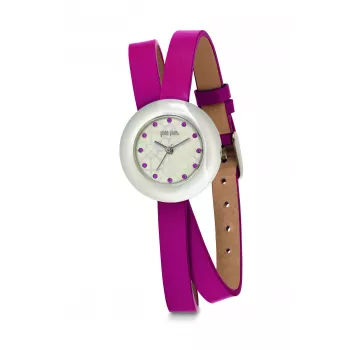 Relógio de mulher FOLLI FOLLIE Heart4Heart WF13F030SSP 28mm aço inoxidável prateado