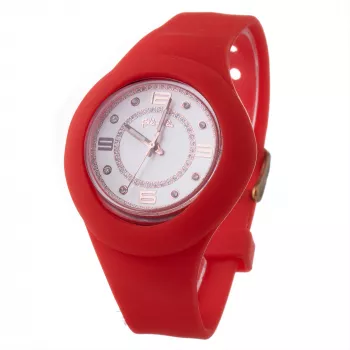 FOLLI FOLLIE Heart4Heart relógio de senhora analógico de quartzo WF13P020ZSR 40mm aço inoxidável ouro rosa bracelete de malha milanesa