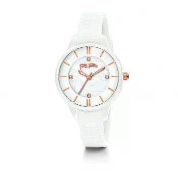 Relógio de mulher Folli Follie Heart4Heart WF15P027ZSW 28mm prateado aço inoxidável
