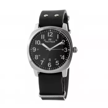 Relógio de homem FOLLI FOLLIE WF14T001SDNN 42 mm quartzo analógico pele preto