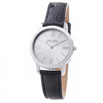 Relógio de mulher FOLLI FOLLIE Santorini Flower WF15T032SPW 28mm prateado aço inoxidável