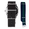 FOLLI FOLLIE Relógio unissexo WT14T0015DSDF 40mm aço inoxidável quartzo analógico mostrador preto bracelete de silicone