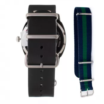 FOLLI FOLLIE Relógio unissexo WT14T0015DSDF 40mm aço inoxidável quartzo analógico mostrador preto bracelete de silicone