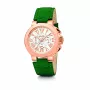 Folli Follie Relógio de mulher WF13R002SES 35mm ouro rosa aço inoxidável pele bege