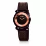 FOLLI FOLLIE relógio para senhora WF15R013ZSB (28mm) – caixa de aço inoxidável em ouro rosa, bracelete de couro rosa, movimento de quartzo